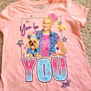 NWT Girls JoJo Siva pink Tee S